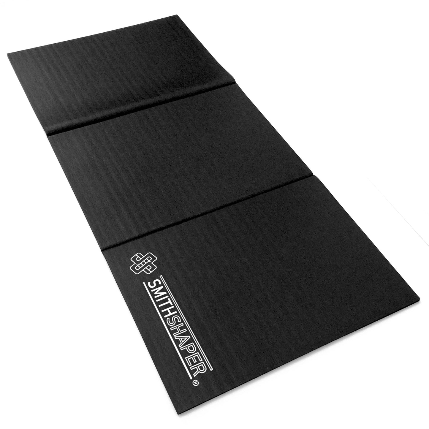 Squat Mat Exercise Kneeling Pad | 30.75-Inch Mat for Leg Muscle Targeting | Folds to 0.9-In. Thick Knee Pad - Ab Rollouts - Knee Pushups | Cushion Elbows - Planks | Black