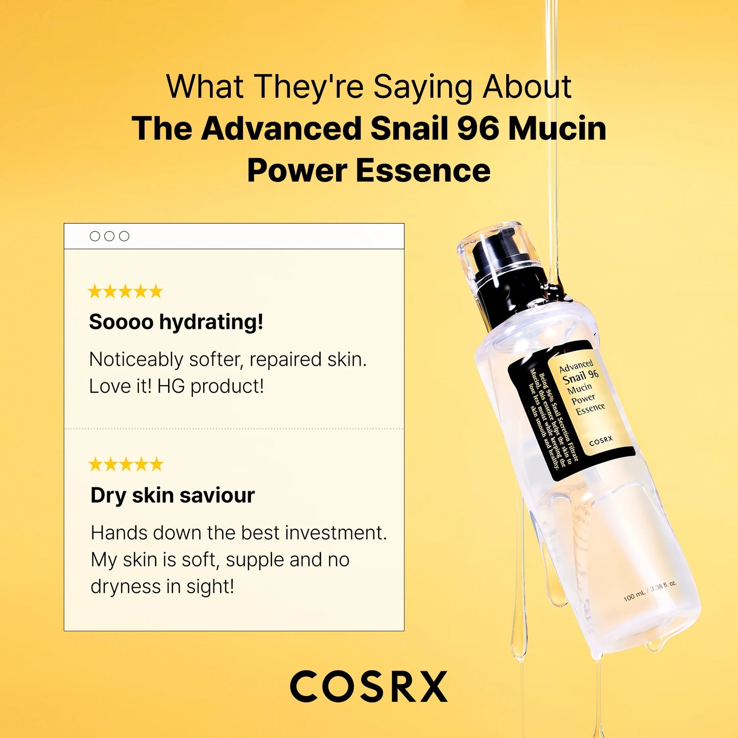 Advanced Snail 96 Mucin Power Essence (3.38 Fl.Oz)