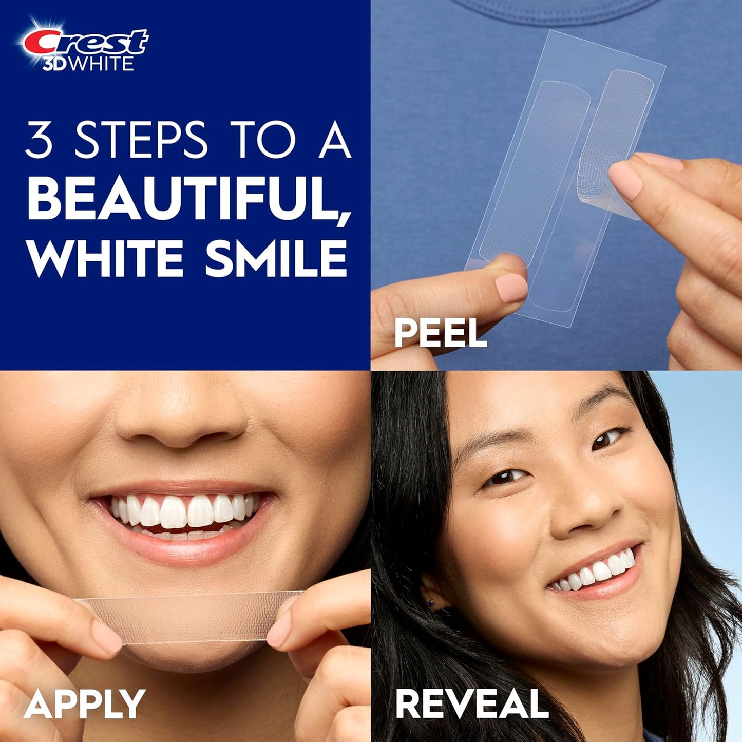 3D Whitestrips Professional Effects – Teeth Whitening Kit, 22 Treatments (20 + 2 Bonus), Each with 1 Upper/1Lower, 44 Strips – 3Dwhite Teeth Whitening Strips