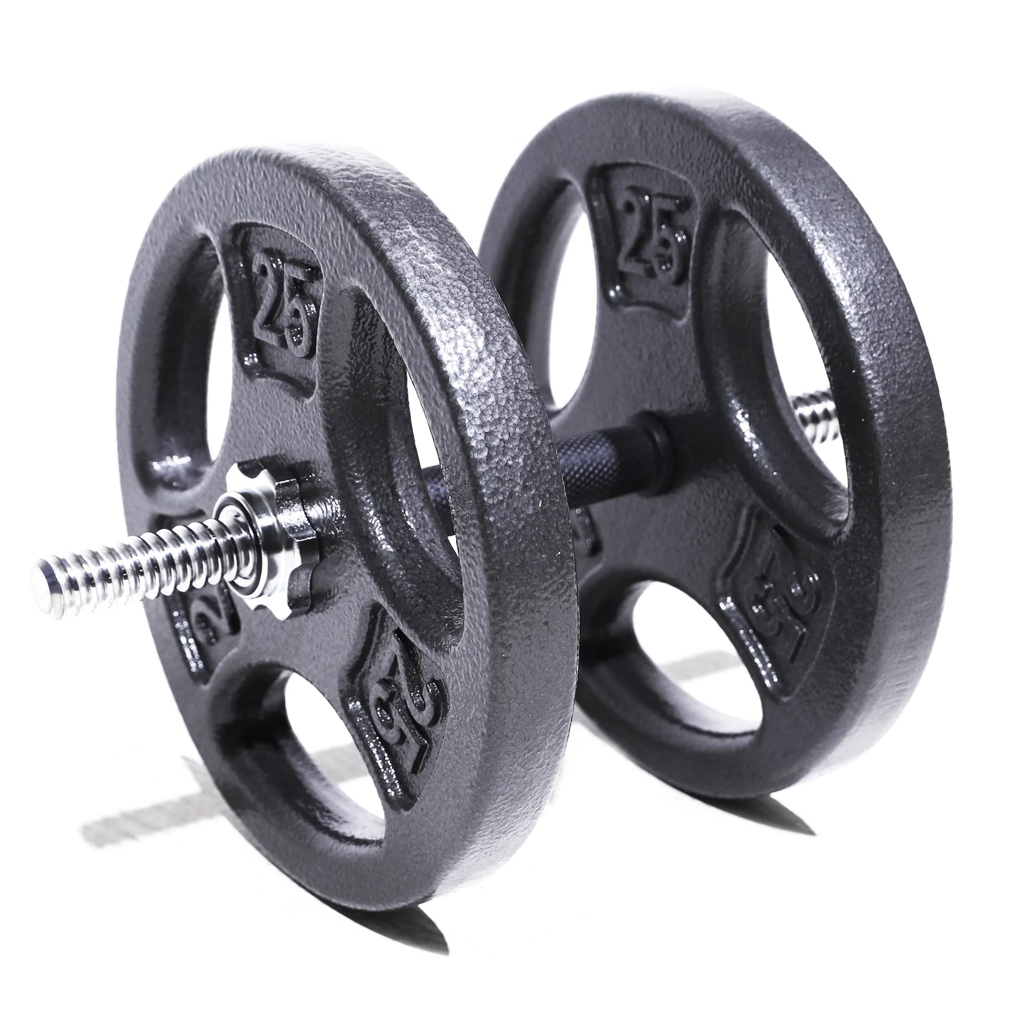 (3 Pack) 50LB Cast Iron Standard Weight Plate Set, 2X25Lb,1-Inch Holes Fit Standard Sized Bar