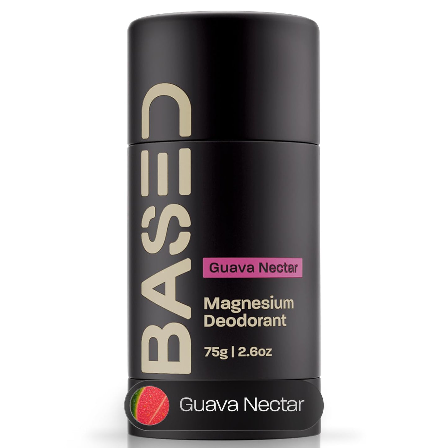BASED Performance Deodorant for Men, All Day Odor Protection, Aluminum Free with Magnesium, Beeswax & Shea Butter, 100% Paraben, Sulfate, Phthalate Free, Naturally-Derived Bergamot Vanilla Scent