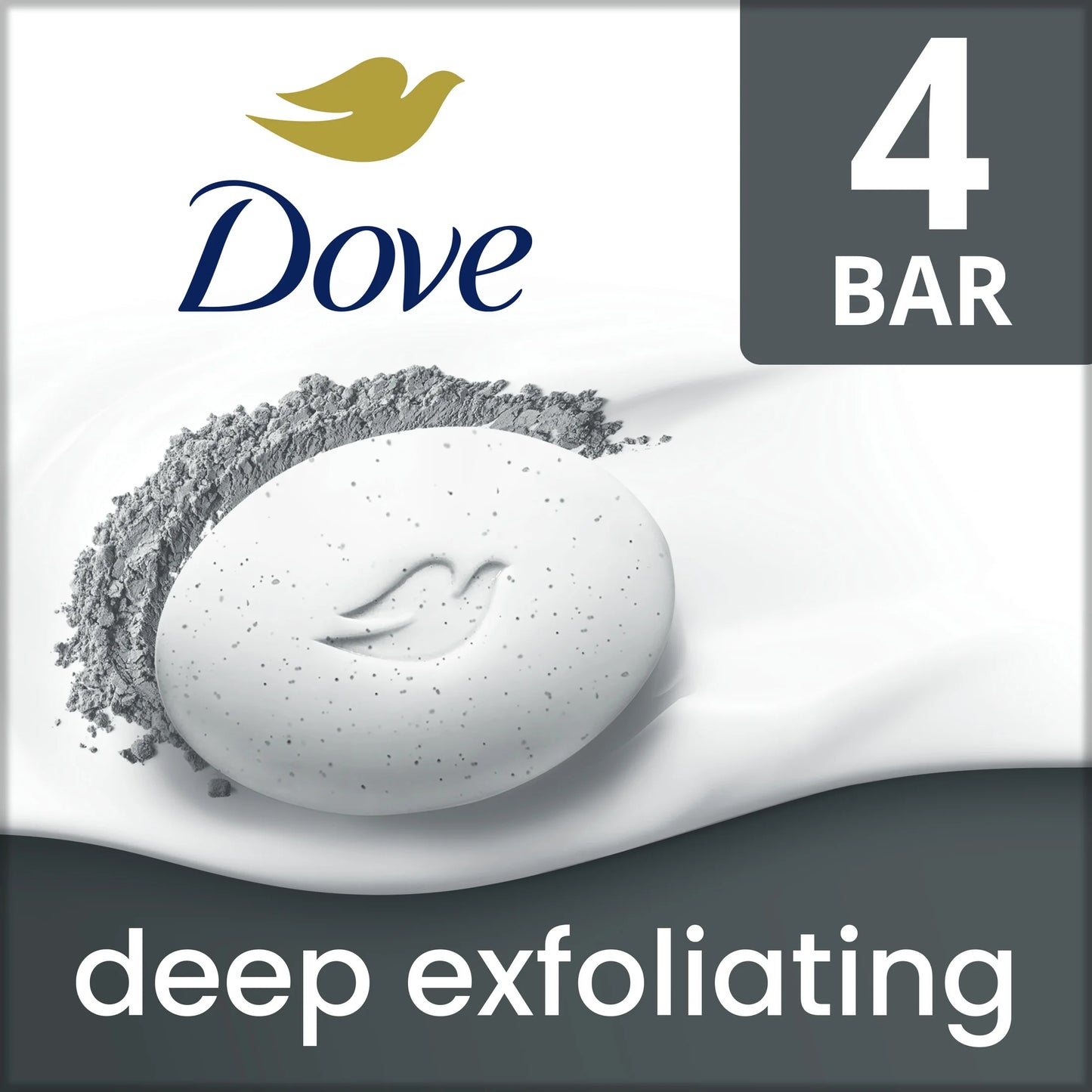 Beauty Bar Soap for Women Deep Exfoliating Charcoal Powder & Glycerin All Skin, 3.75 Oz 4 Bars