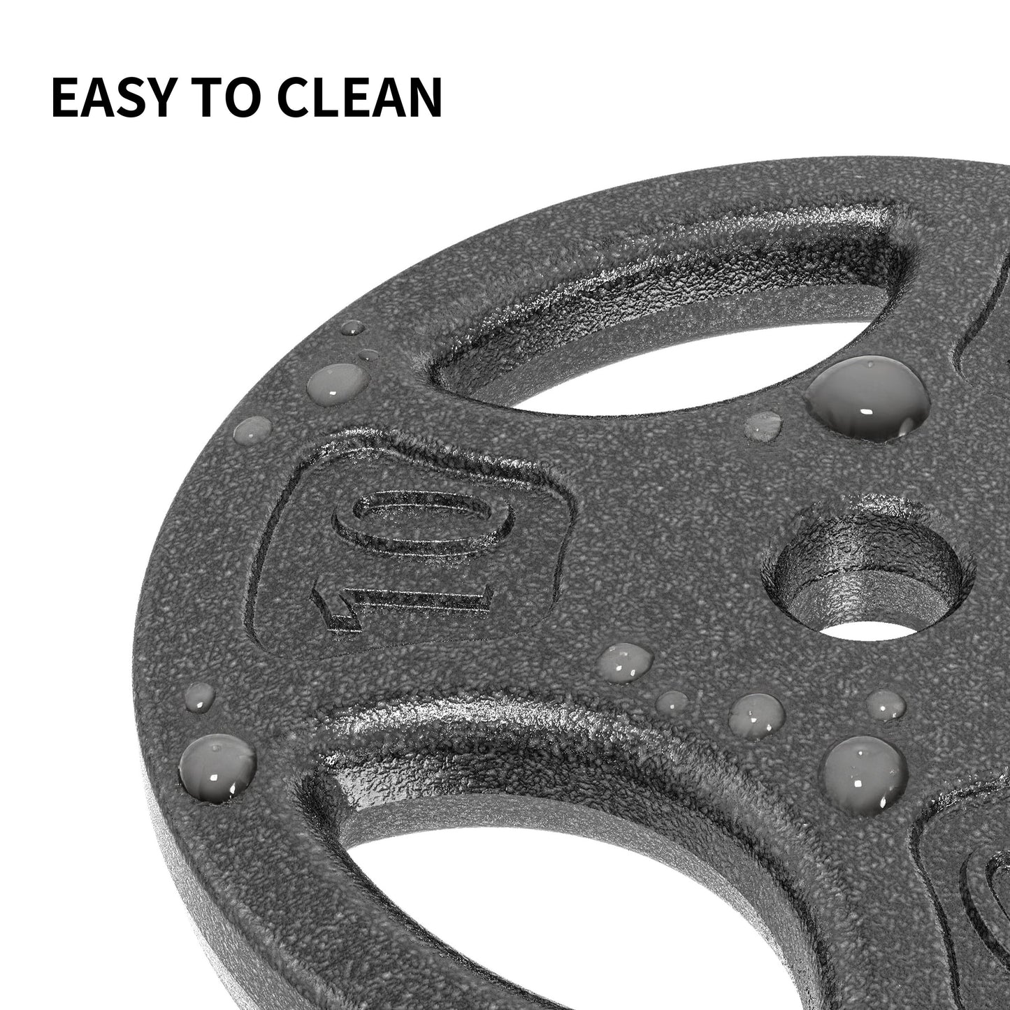 100LB Black Cast Iron Standard Weight Plate Sets, Used as Both Dumbbell and Barbell,1-Inch Holes Fit Standard Sized Bar