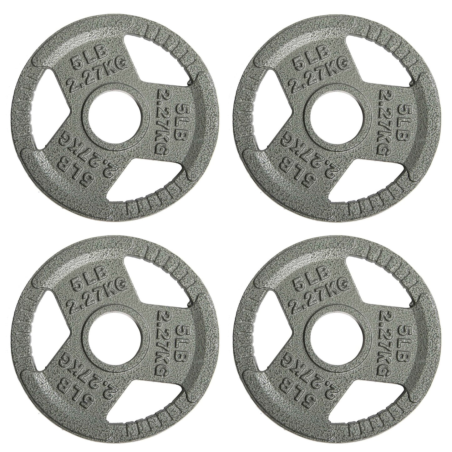 20Lb 2-Inch Olympic Cast Iron Weight Plate, Durable, Rust-Resistant Strength Training Plates for Weightlifting, Crossfit, and Home Gym Workouts