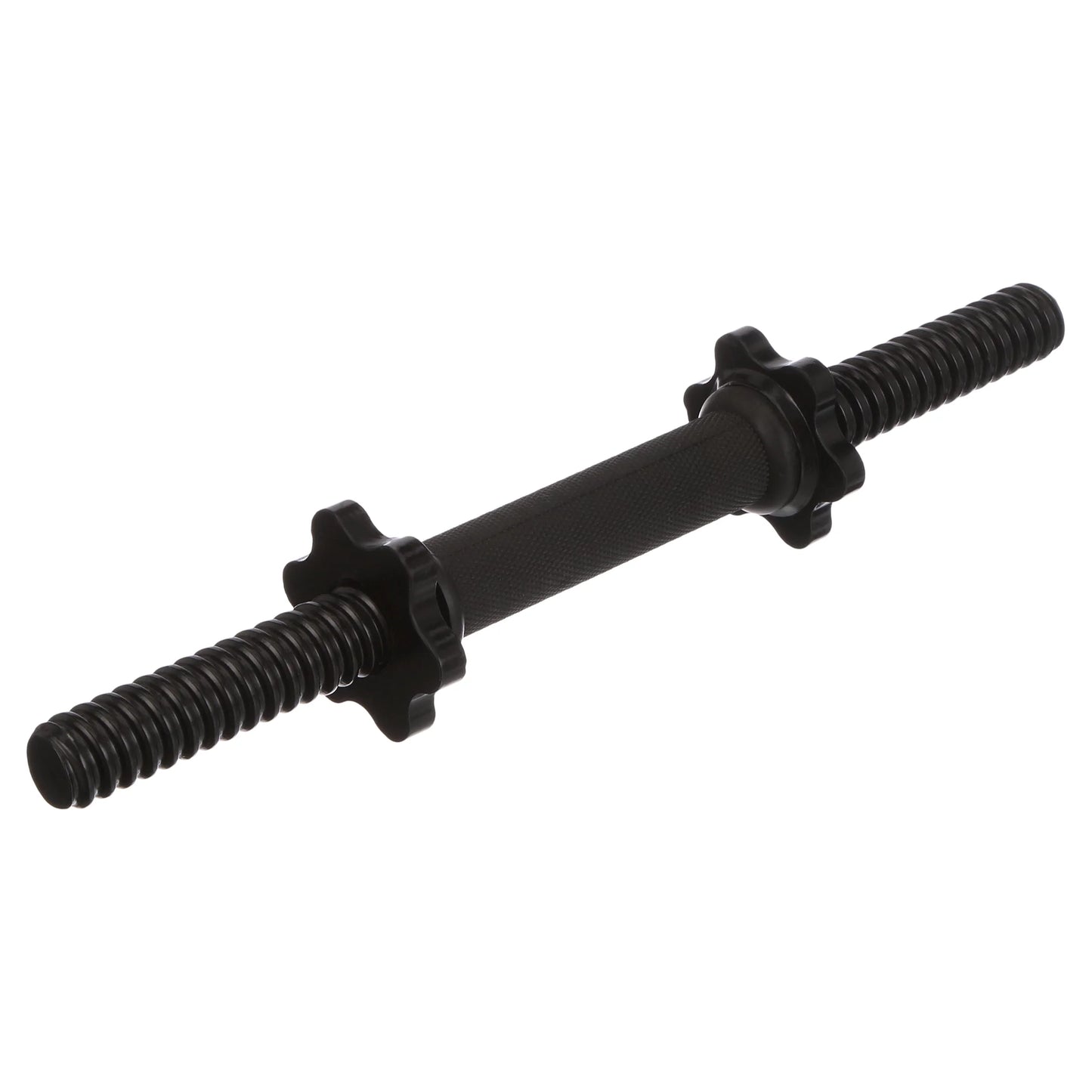 Barbell Standard 14" Dumbbell Handle with Spinlock Collars, Single, Black