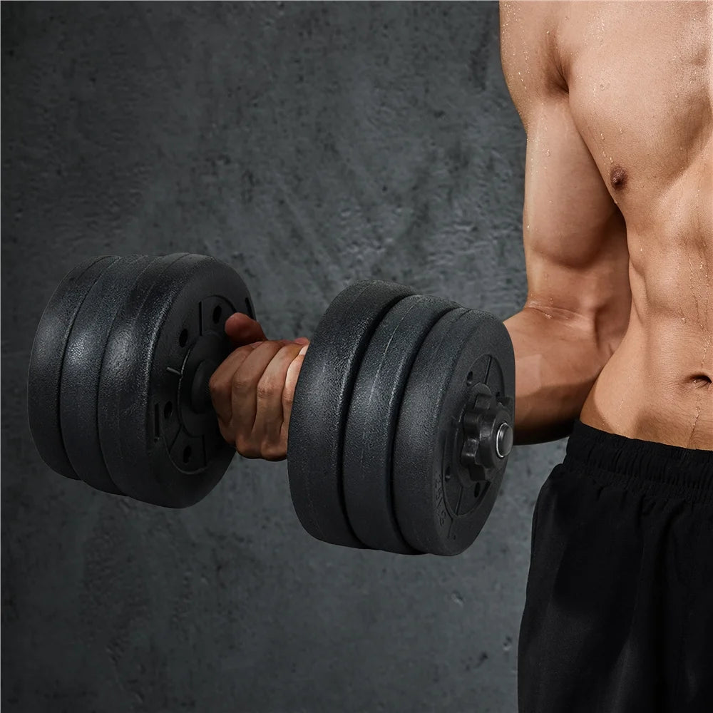 Adjustable Dumbbell Set for Home and Gym Exercise, Black, 44 Lb