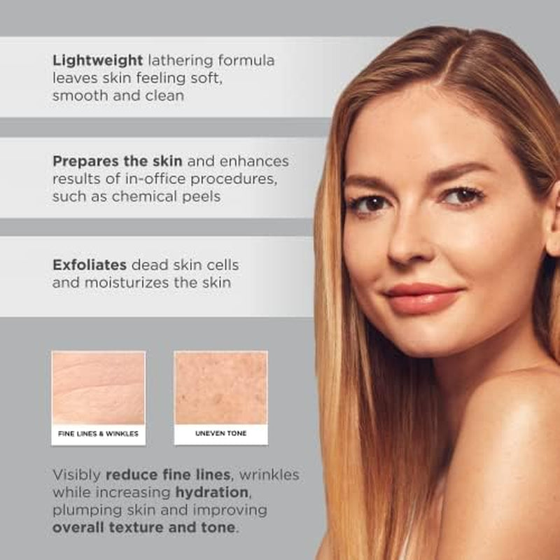 Mild Gel Cleanser - Exfoliating Face Wash for Normal to Combination Skin - with 4.7% Pure Glycolic Acid - Vegan & Fragrance-Free - 6.7 Fl. Oz.