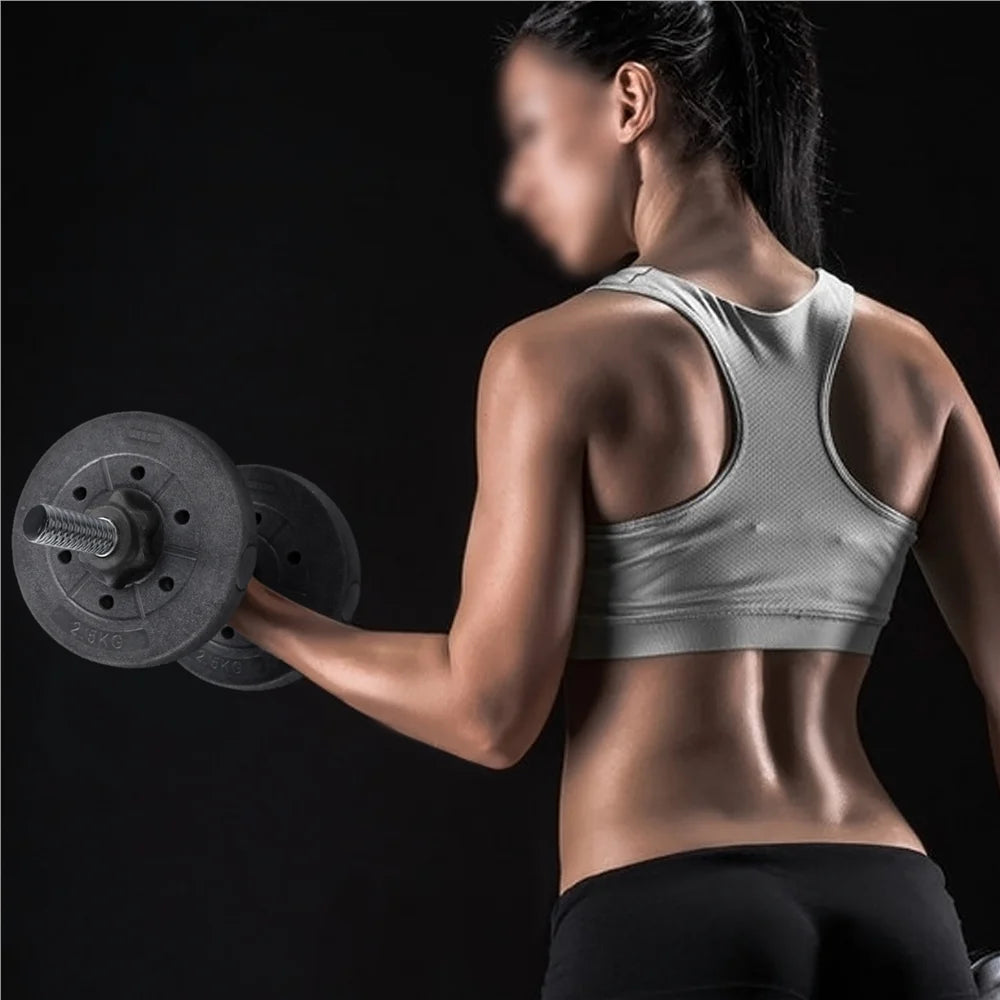 44LB Dumbbell Set Adjustable Weight Plates, Black