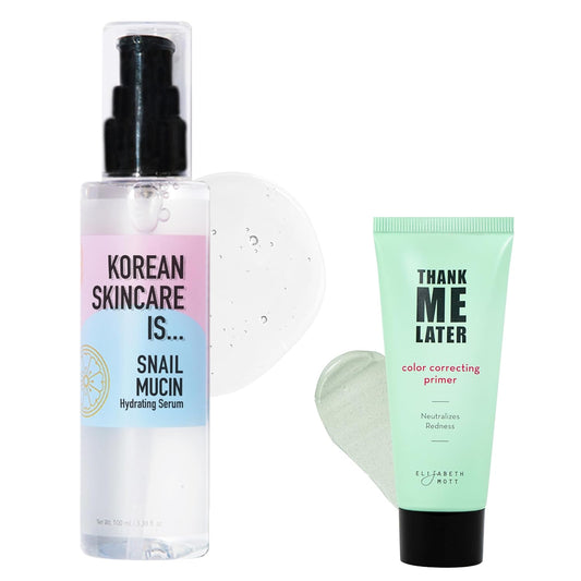 Thank Me Later Color Correcting Face Primer (30G) &  Hydrating Face Serum (100Ml)
