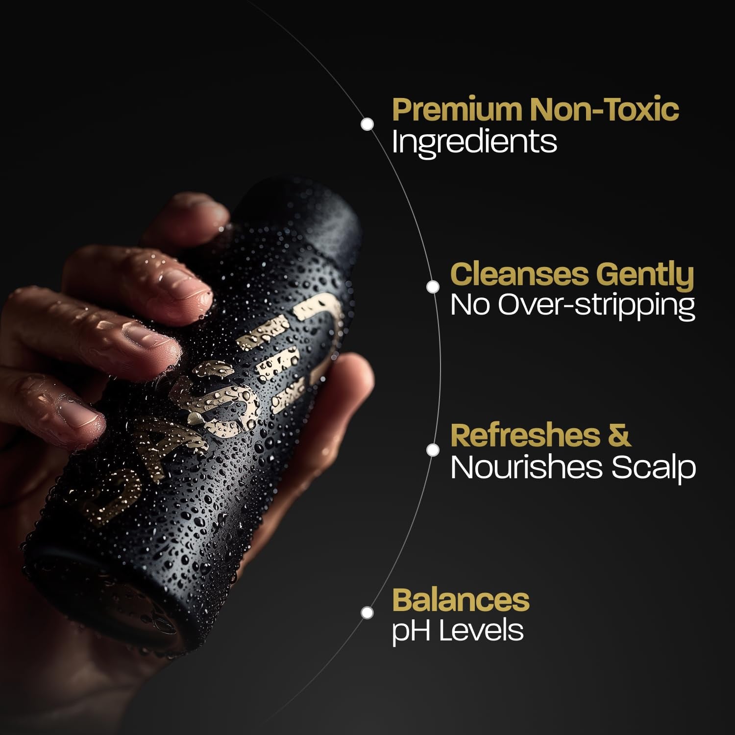 BASED Shower Duo Shampoo & Conditioner Bundle with Peppermint Oil, & Coconut Oil, Cleansing Shampoo & Hydrating Conditioner for Men, No Sulfates, Parabens or Phthalates, 12 Fl Oz Bottle (Pack of 2)