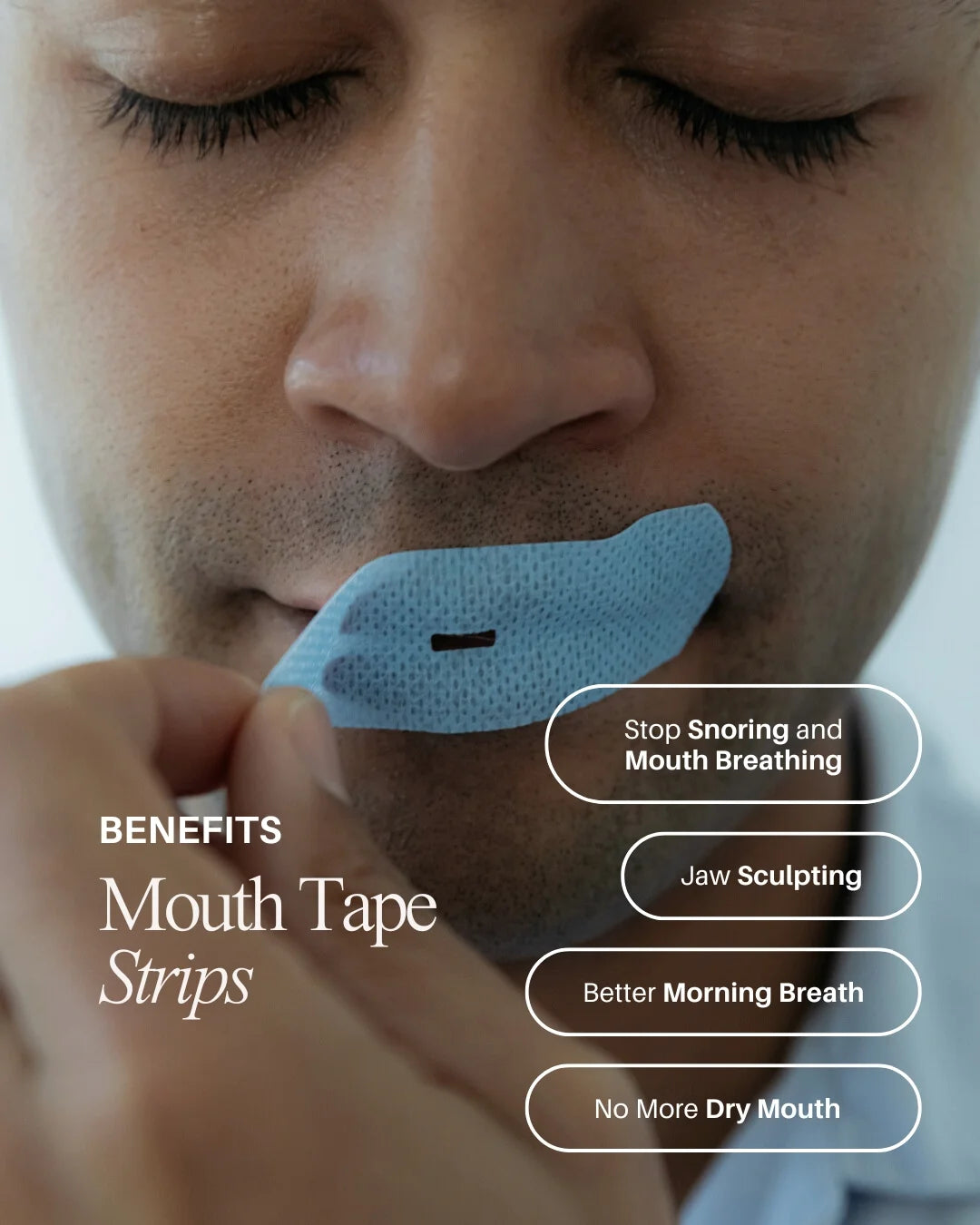 Mouth Tape Strips with Ventilation, 60 Count