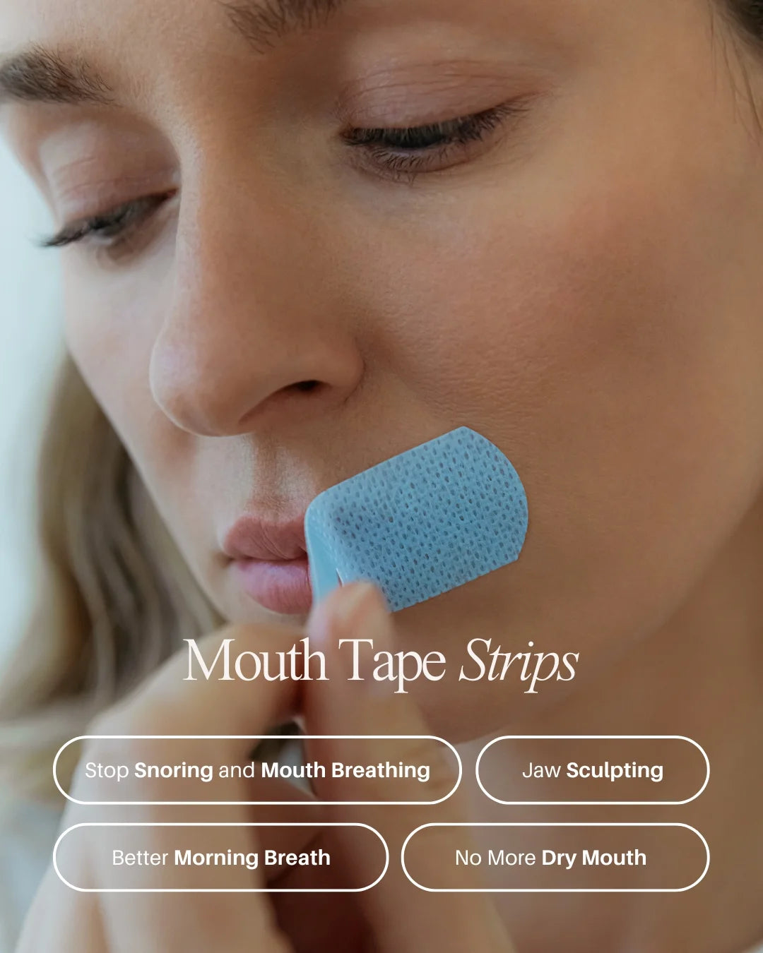 Mouth Tape Strips with Ventilation, 60 Count