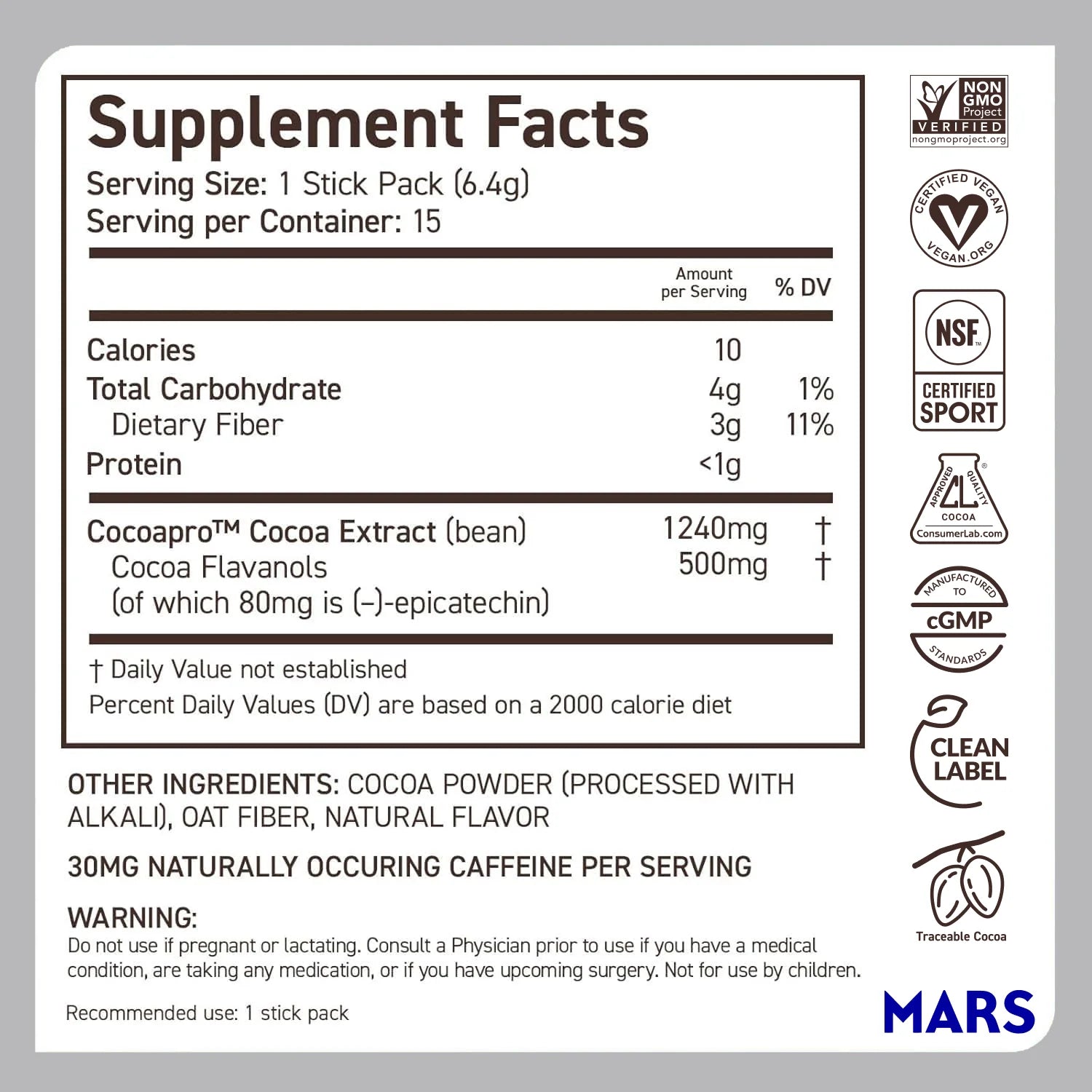 ™ Cardio Health Cocoa Powder Stick Packs