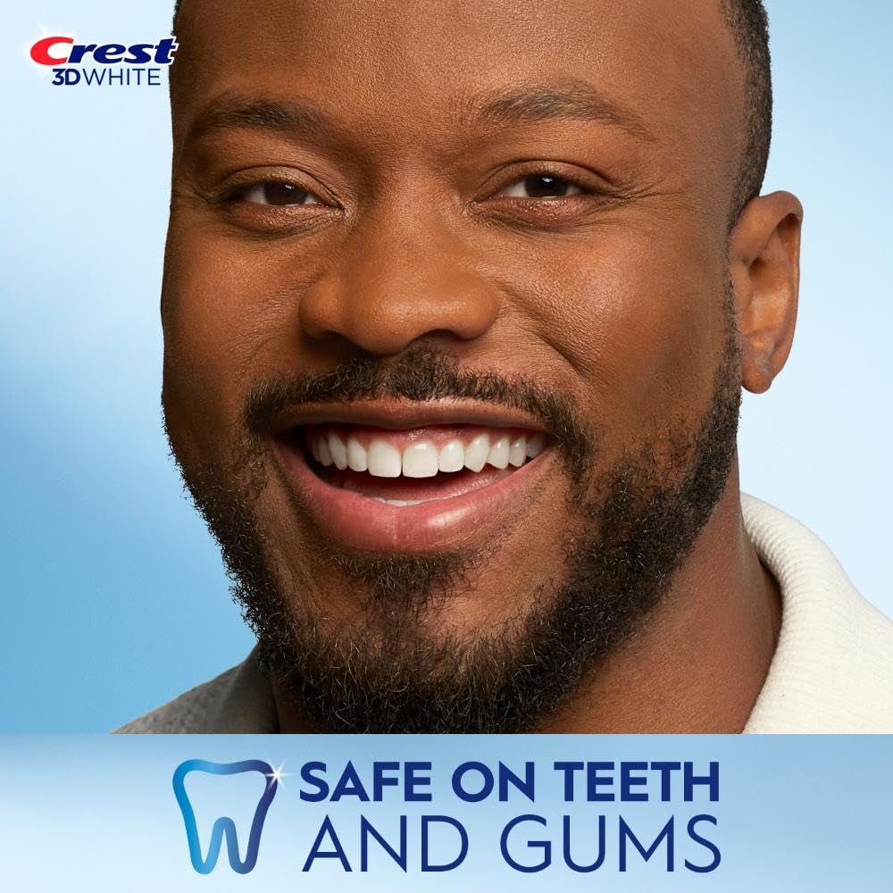 Crest 3D Whitestrips Whitening Starter Kit – Teeth Whitening Kit, 10 Treatments, Each with 1 Upper/1Lower, 20 Strips – Crest 3Dwhite Teeth Whitening Strips