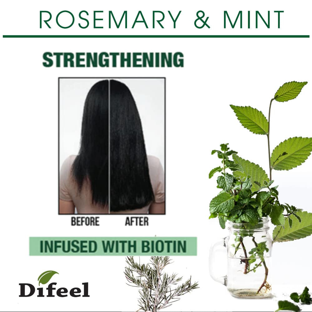 Rosemary and Mint Premium Hair Oil with Biotin 7.1 Oz. - Natural Rosemary Oil for Hair Growth & Biotin
