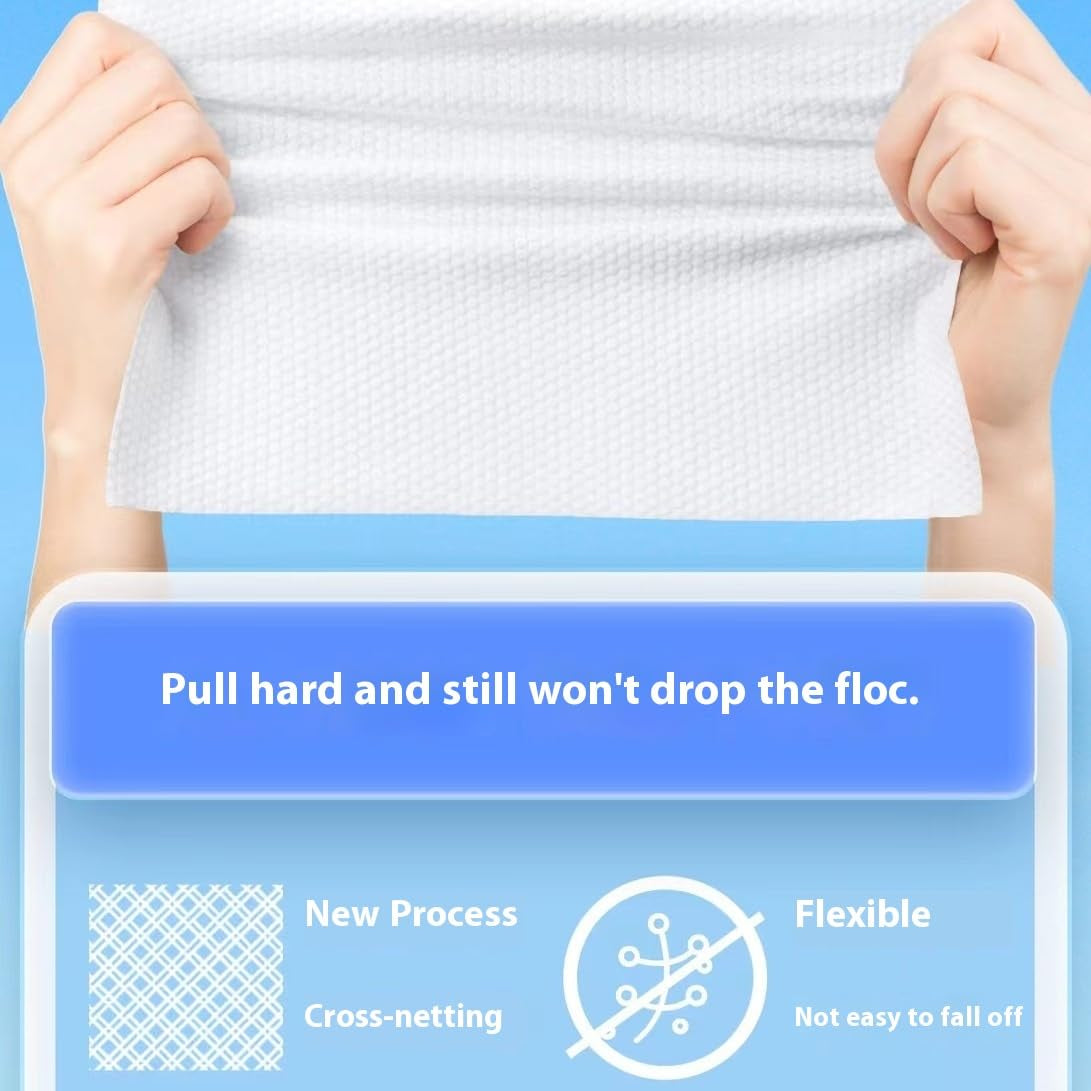Disposable Face Towels,  Thick and Soft Face Towels. 100% Pure Cotton, Super Thick 150%. Suitable for Makeup Removal and Cleansing, and Applicable to Sensitive Skin. (Extra Thick 150 Pieces)