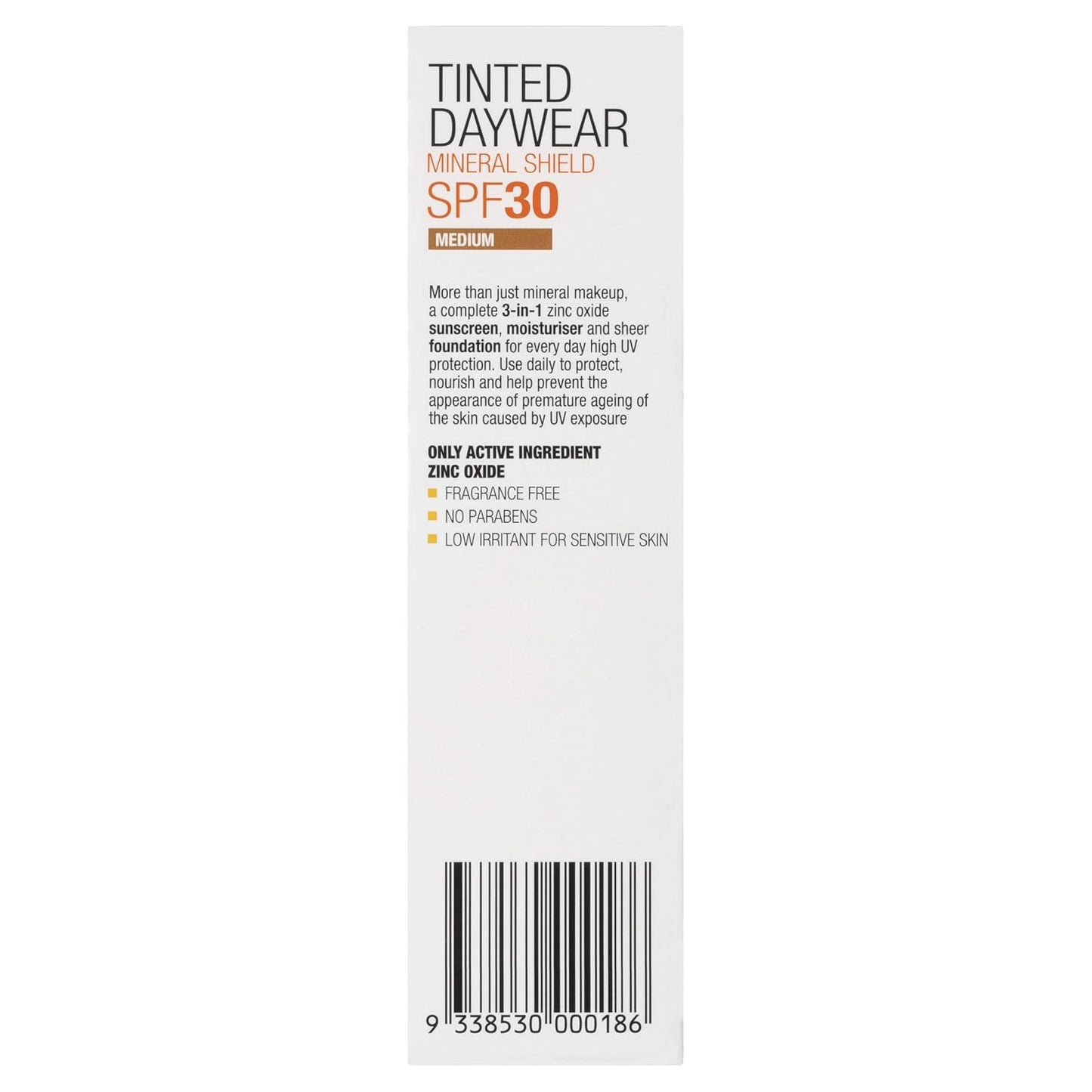 Zinc Tinted Daywear (Medium) SPF 30+ UVA-UVB 50G