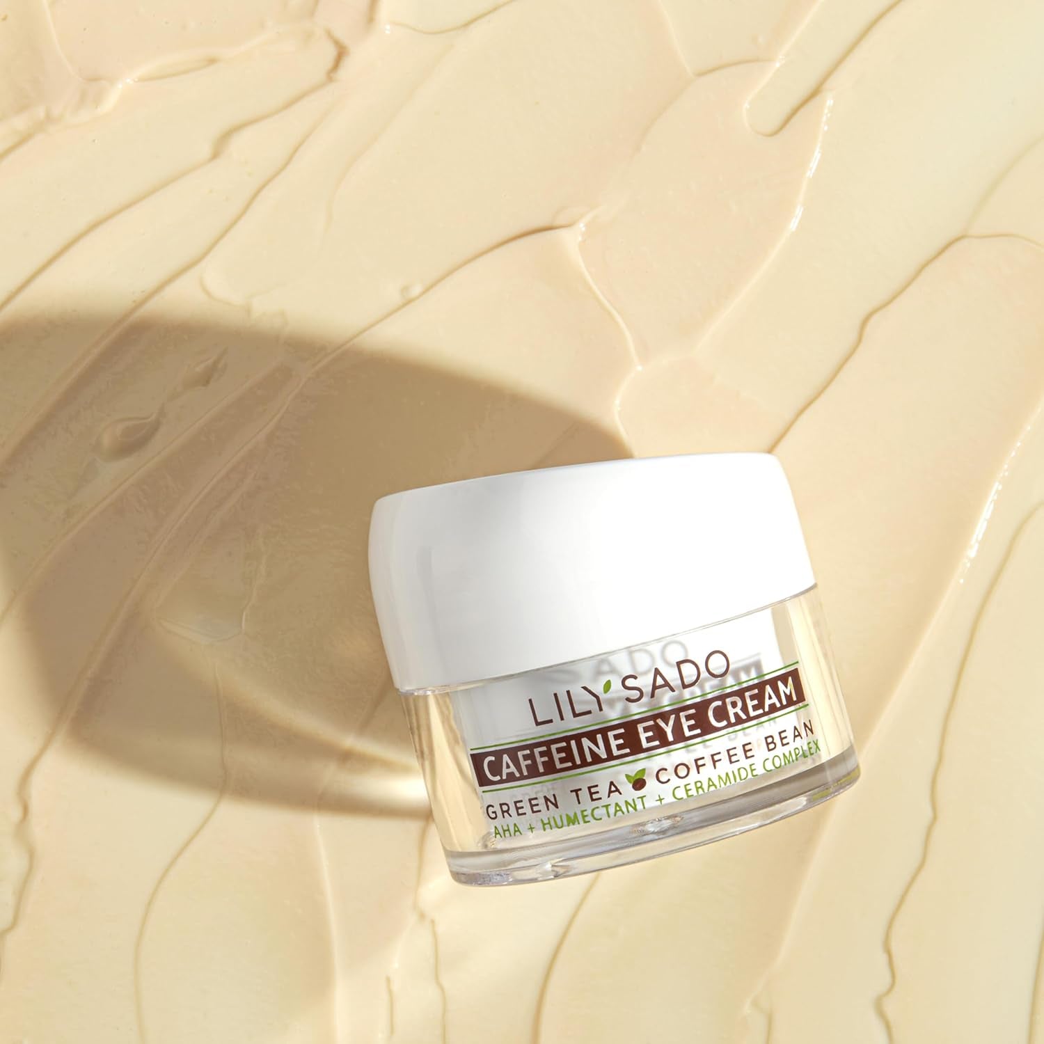 TEA+C™ Coffee & Matcha Caffeine EYE CREAM - Anti-Aging Vegan Natural Eye Repair Moisturizer Lotion W Arabica Coffee Beans + Green Tea - Prevents Undereye Wrinkles, Puffiness, Dark Circles