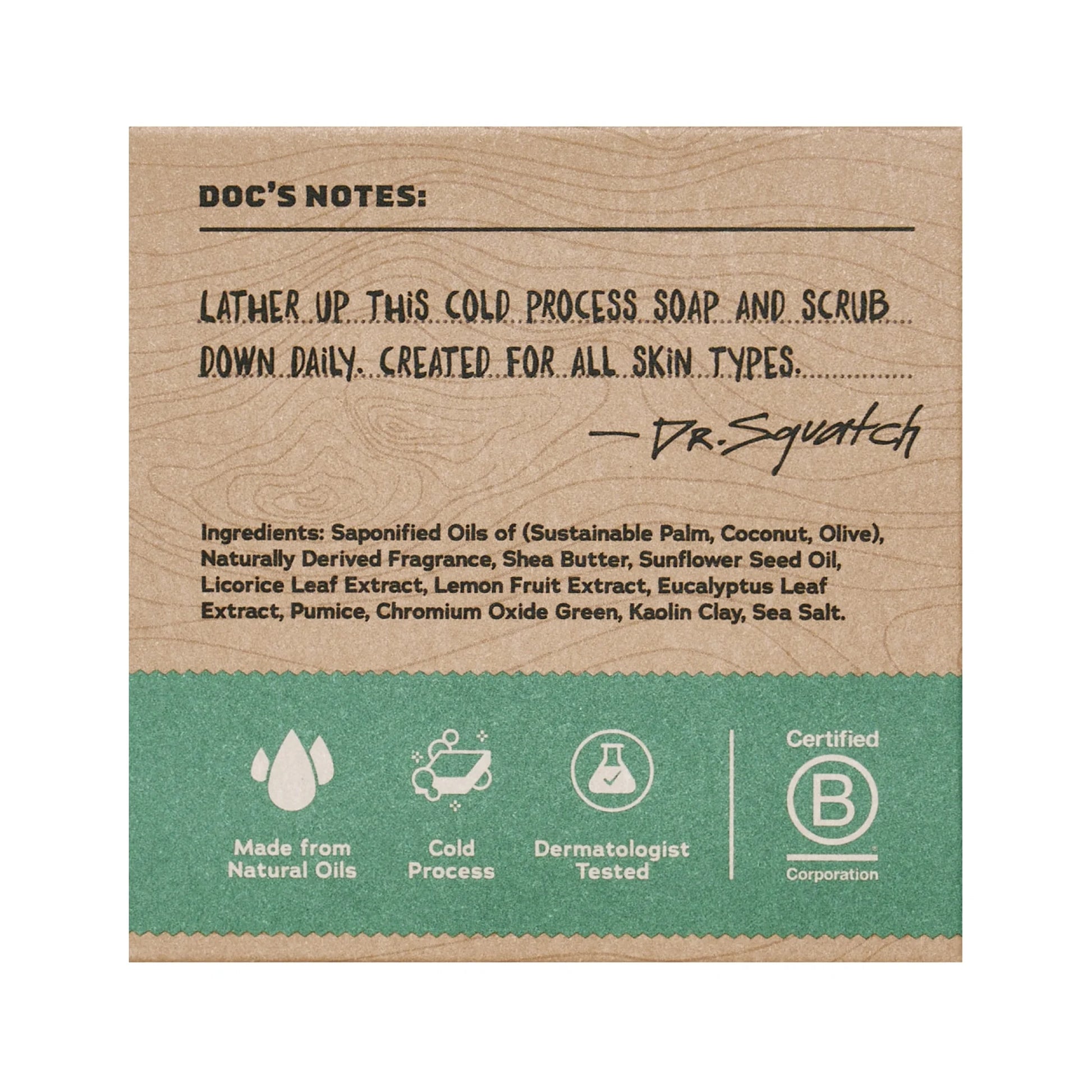 Rainforest Rapids Natural Bar Soap for Men, 5 Oz