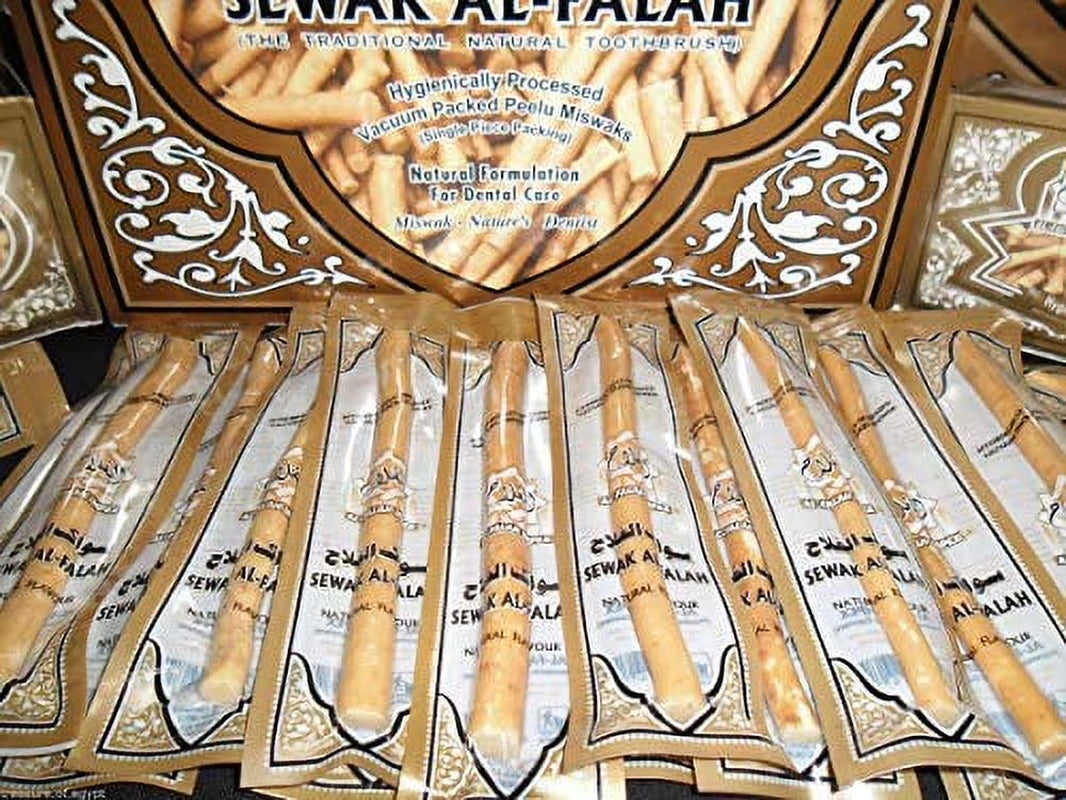 10 X  Miswak Traditional Natural Manual Toothbrush Sewak Vacummed & Packed