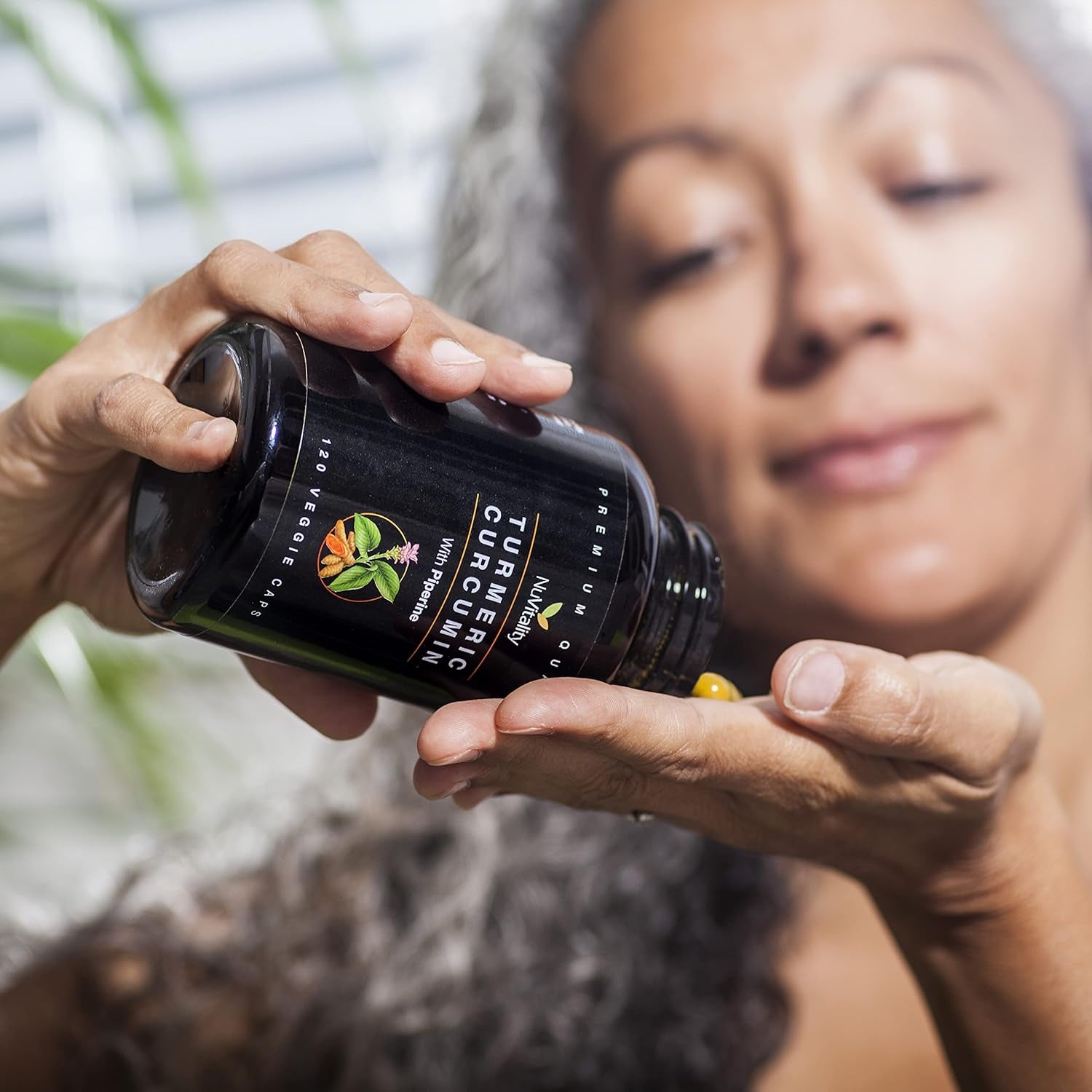 Turmeric Curcumin with Black Pepper Extract (Piperine) - 120 Veggie Tumeric Caps