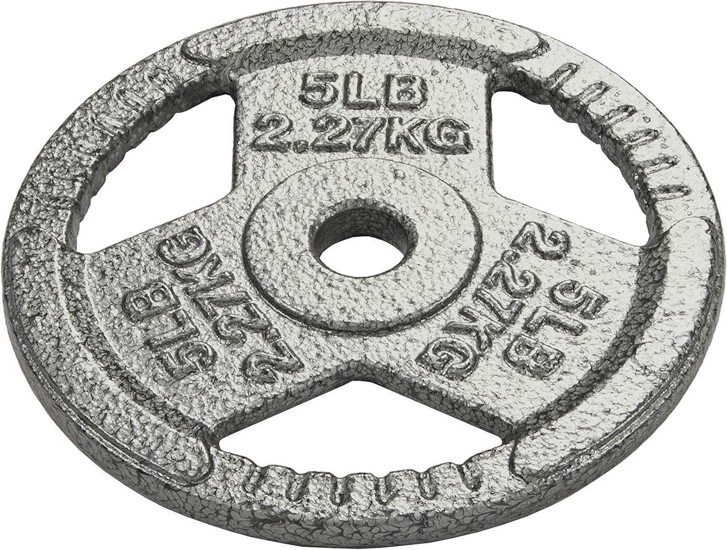 Cast Iron Plate Weight Plate for Strength Training and Weightlifting, Olympic or Standard, Multiple Sizes