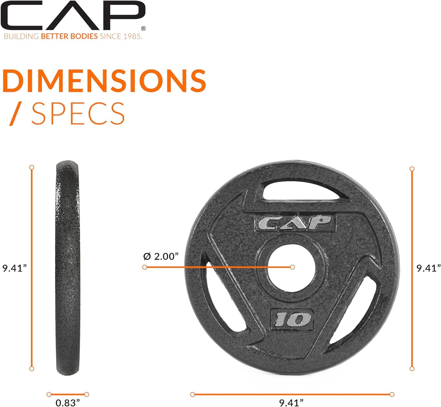 2-Inch Olympic Grip Weight Plate | Multiple Options