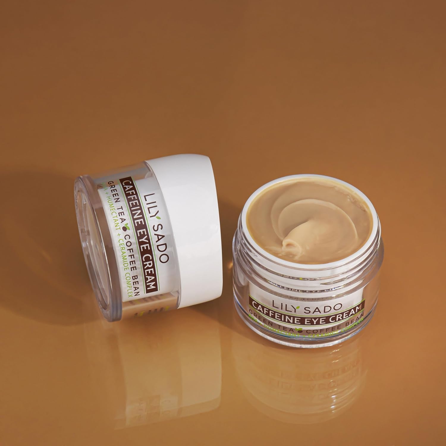 TEA+C™ Coffee & Matcha Caffeine EYE CREAM - Anti-Aging Vegan Natural Eye Repair Moisturizer Lotion W Arabica Coffee Beans + Green Tea - Prevents Undereye Wrinkles, Puffiness, Dark Circles