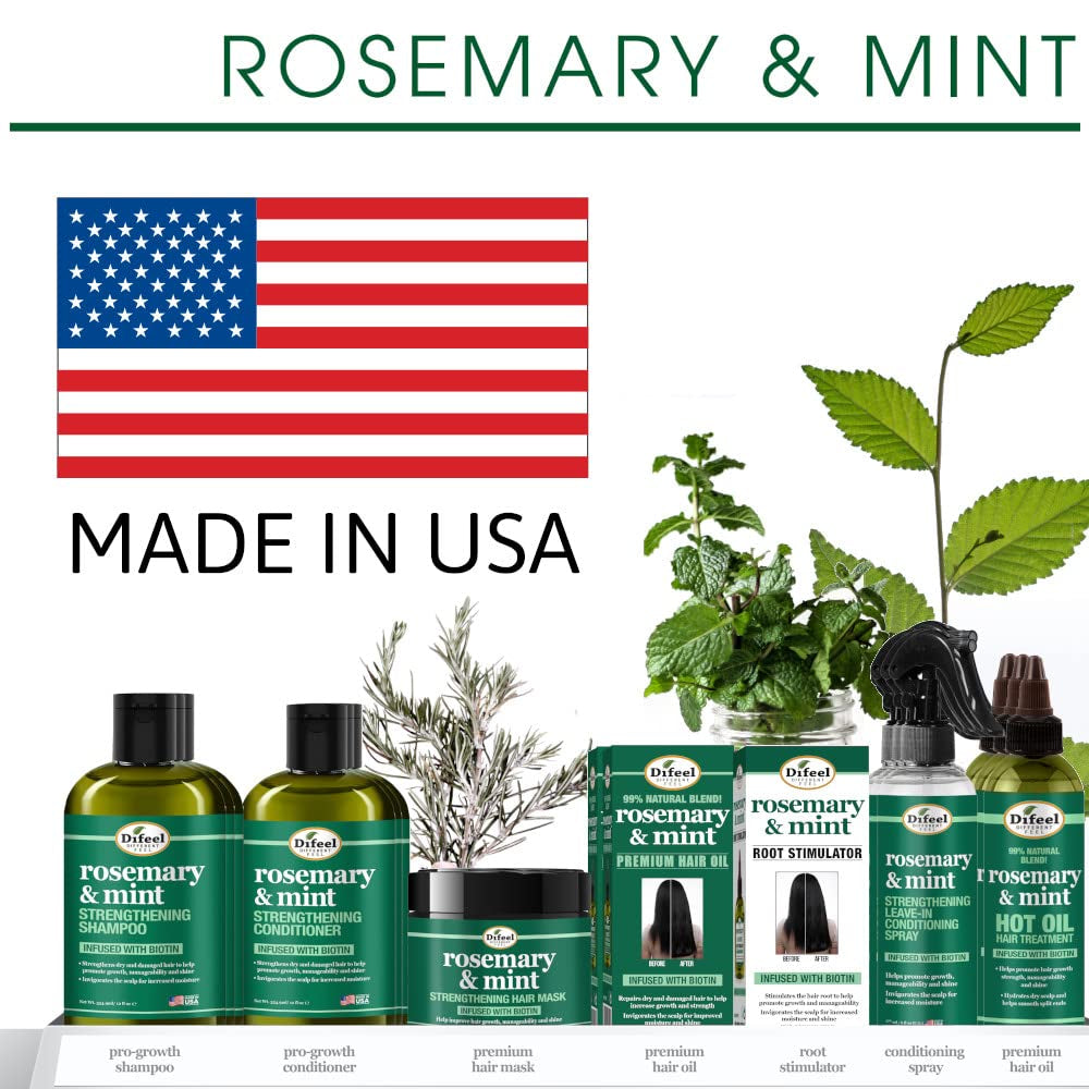 Rosemary and Mint Premium Hair Oil with Biotin 7.1 Oz. - Natural Rosemary Oil for Hair Growth & Biotin