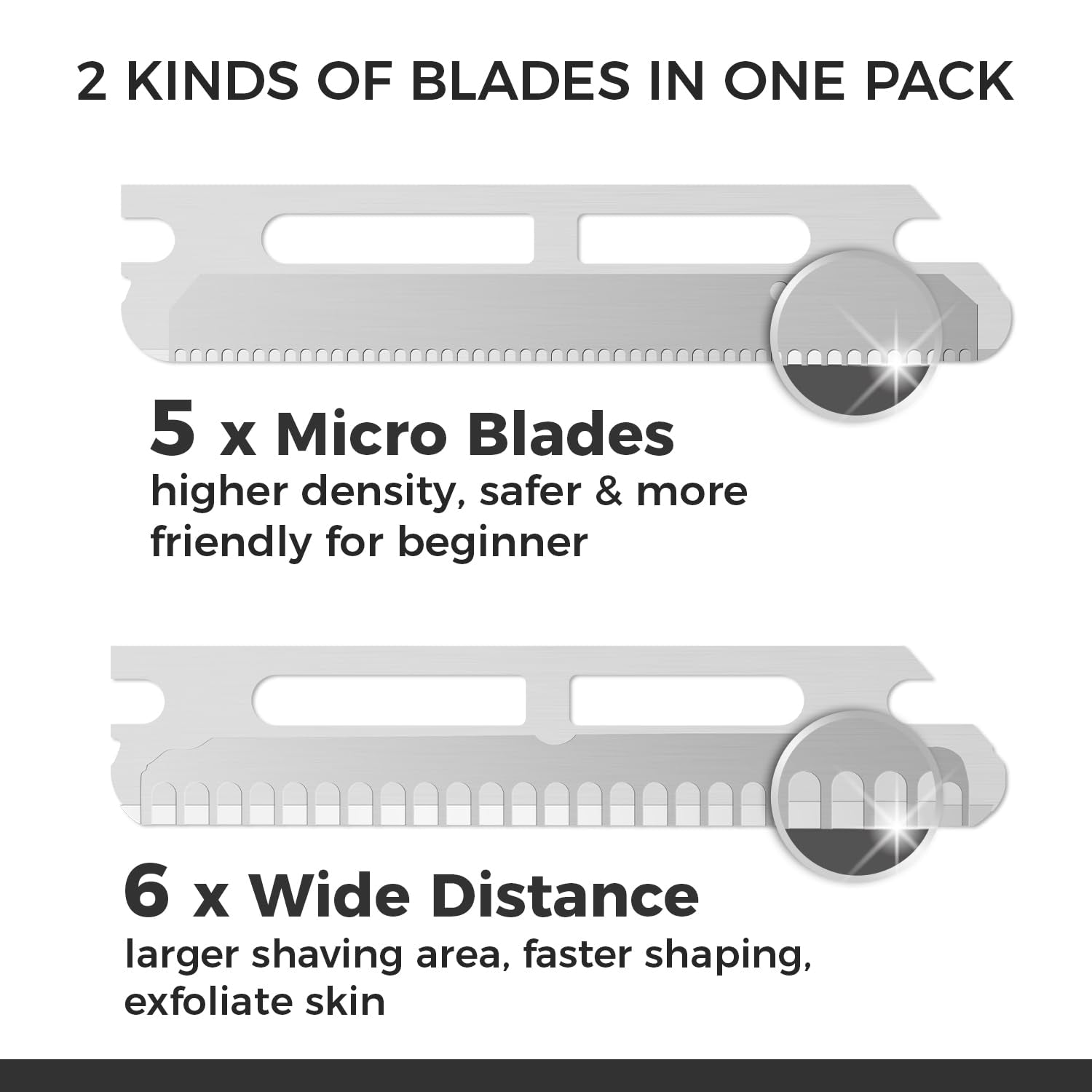 Dermaplaning Tool for Face with 11 Refill Blades, Dermaplane Razor for Women and Men, Face Razor with Precision Silicone Cover, Eyebrow Razor, Facial Razor, Reusable Metal Handle - Matte Black
