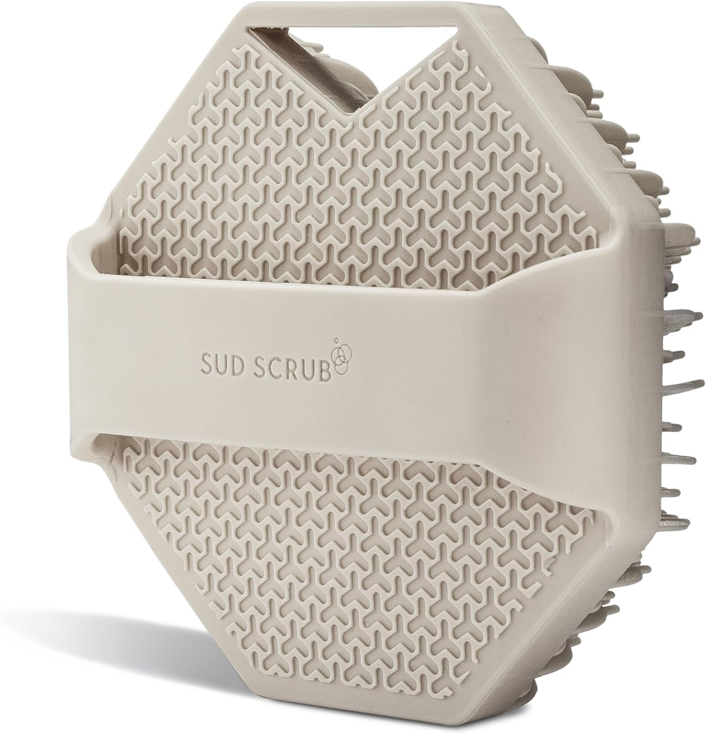 ® Antimicrobial Silicone Body Scrubber, Exfoliating Body Scrubber for Sensitive Skin, Eco Friendly Shower Scrubber for Body, Silicone Body Brush for Showering, Clay