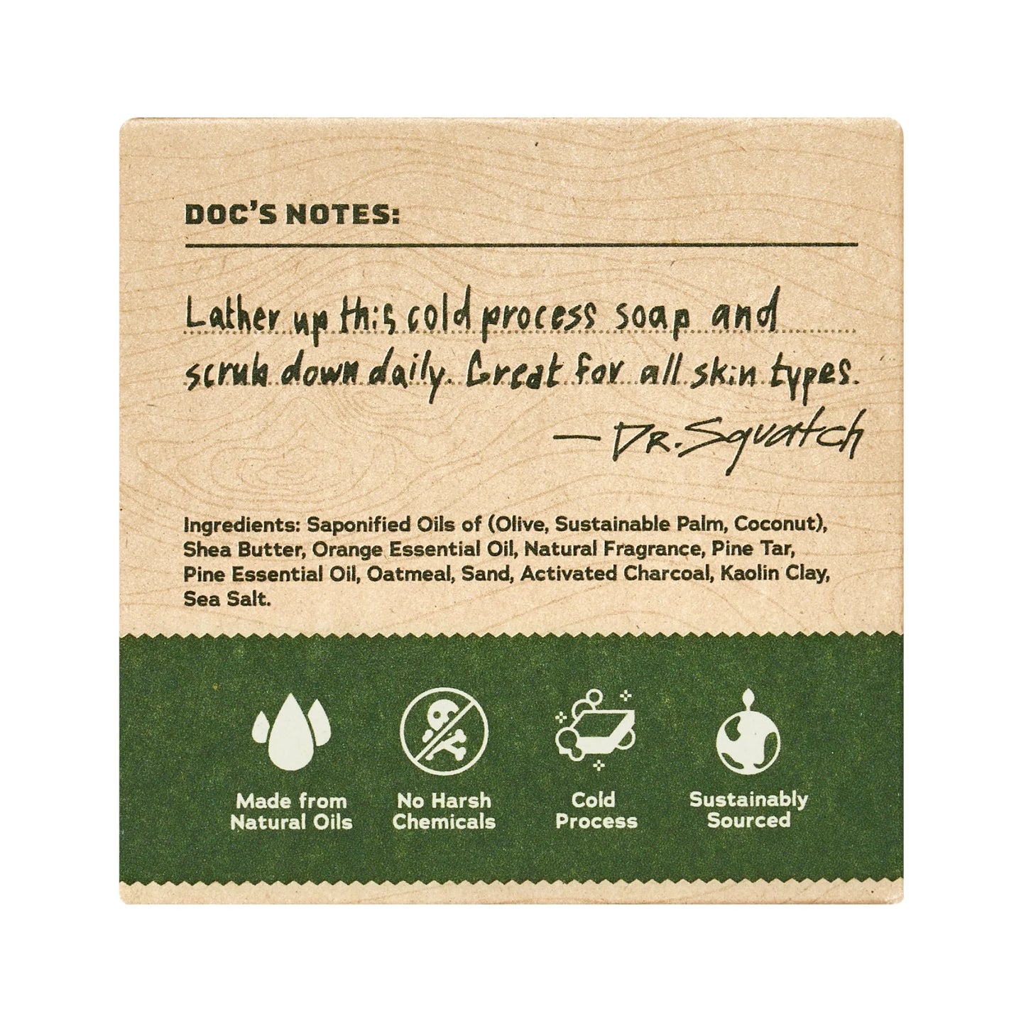Pine Tar Natural Bar Soap for Men, 5 Oz