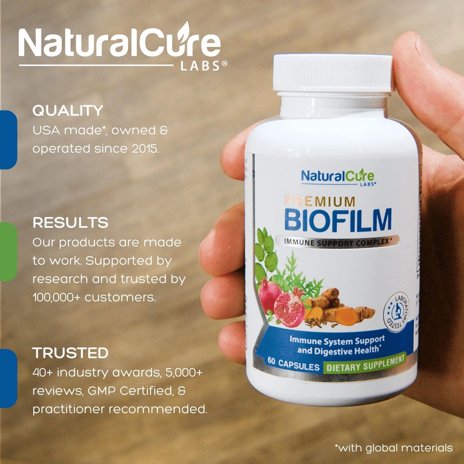 Biofilm Defense Complex - Tumeric & Pomegranate - 60 Ct by