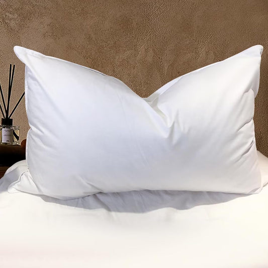 Goose down Feather Pillows Queen Size - Hotel Collection Bed Pillows for Sleeping Soft Pillow for Side and Back Sleepers with 100% Cotton Fabric
