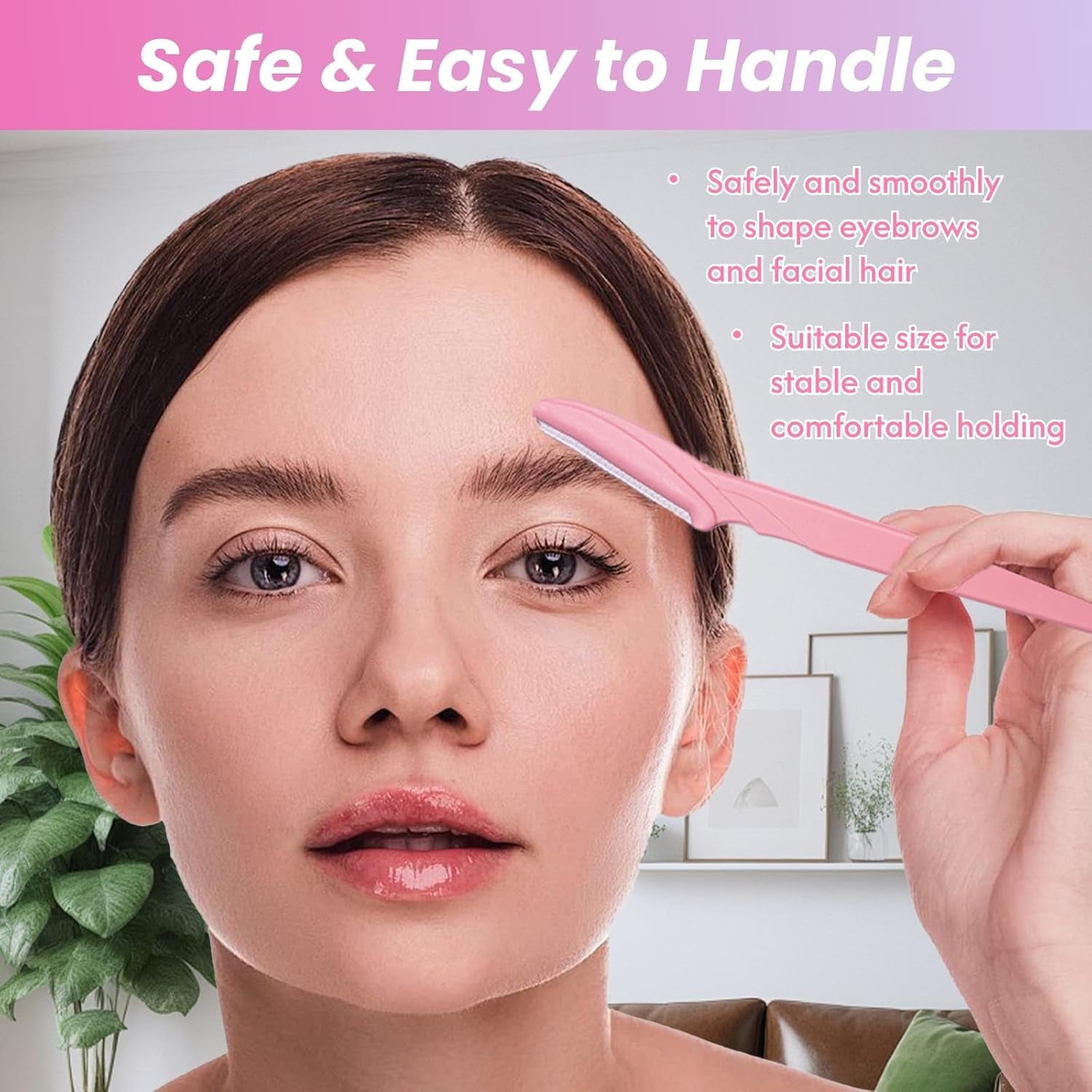 72 Pcs Eyebrow Razor and Face Razor for Women and Men, Safe and Beginner-Friendly Dermaplaning Tool with Protective Cover