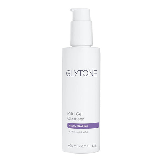 Mild Gel Cleanser - Exfoliating Face Wash for Normal to Combination Skin - with 4.7% Pure Glycolic Acid - Vegan & Fragrance-Free - 6.7 Fl. Oz.