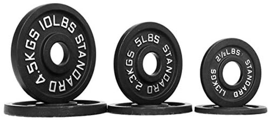 Olympic 2-Inch Cast Iron Plate Weight Plate for Strength Training and Weightl...