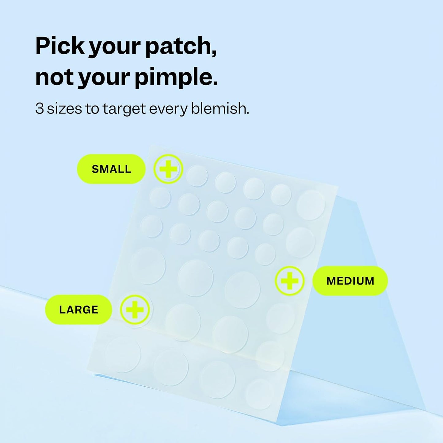 | Acne Spot Dots | Hydrocolloid Acne Patches | for Zits, Blemishes, & Breakouts | Vegan | Cruelty-Free | Pimple Patches | Facial Skin Care Products | 3 Sizes (7Mm, 10Mm, & 12Mm) | 30 Ct