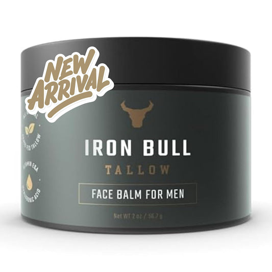 Beef Tallow Face Moisturizer for Men. Anti-Aging with Hyaluronic Acid for Wrinkles. Grass-Fed Beef Tallow Skin Balm & Jojoba Oil for All Skin Types. Natural Formula with a Clean Scent - 2 Oz