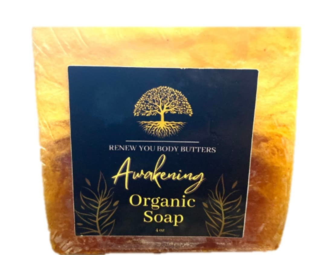 Turmeric Soap Bar - Handcrafted Skincare Gentle Soap Bar, Face & Body Cleanser - Organic Soap for Acne & Dark Spots, Hyperpigmentation, Skin Lightening - Made in USA