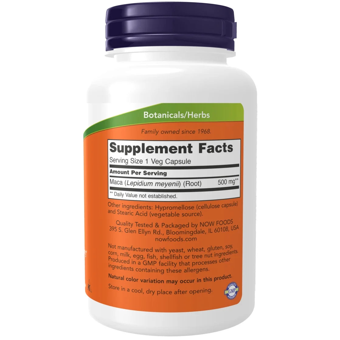 Supplements, Maca (Lepidium Meyenii) 500 Mg, for Men and Women, 250 Veg Capsules