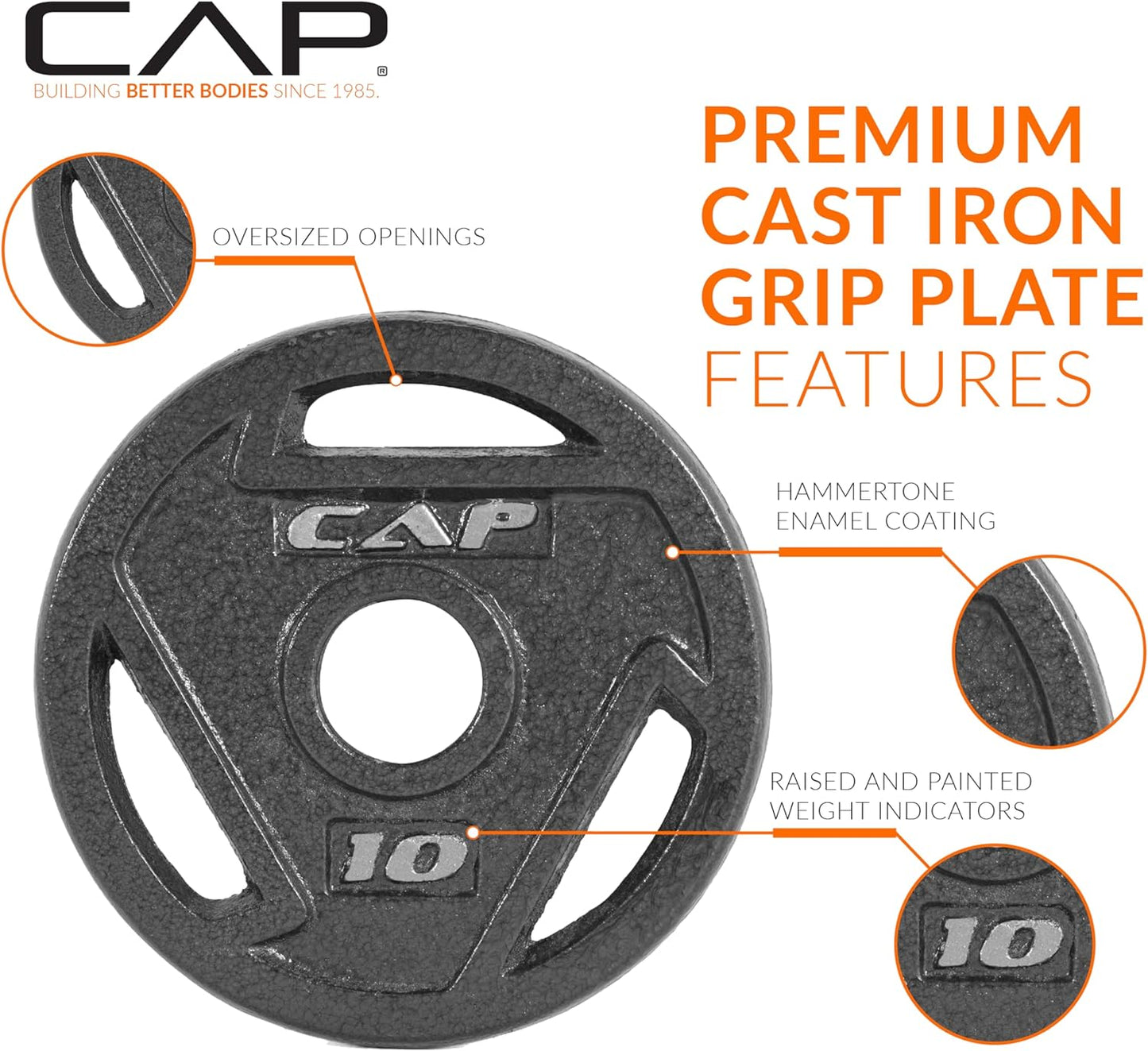 2-Inch Olympic Grip Weight Plate | Multiple Options