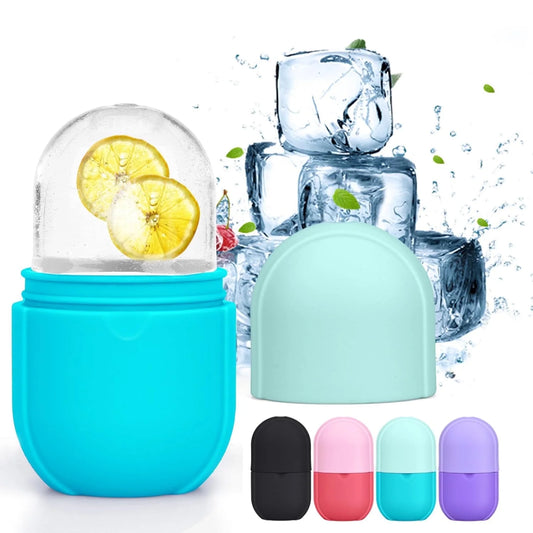 Ice Roller for Face and Eye - Upgrated Ice Facial Roller Massage Shrink Pore Skin Care Tools Reusable Ice Stick Remove Dark Circle Ice Face Mold Sphere for Brighten Lubricate Fine Lines