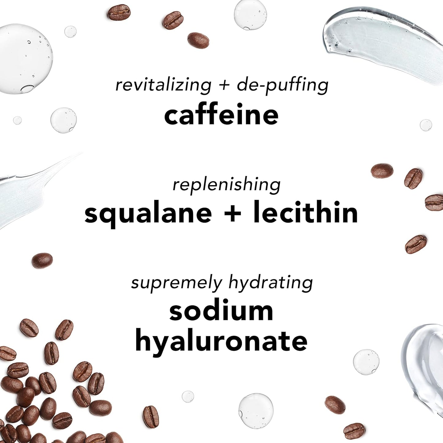 Eye Cream for Dark Circles and Puffiness – Hyaluronic, Caffeine or Glycolic – Hydrating, Firming and anti Aging Overnight under Eye Care Treatment for Fine Lines and Wrinkles