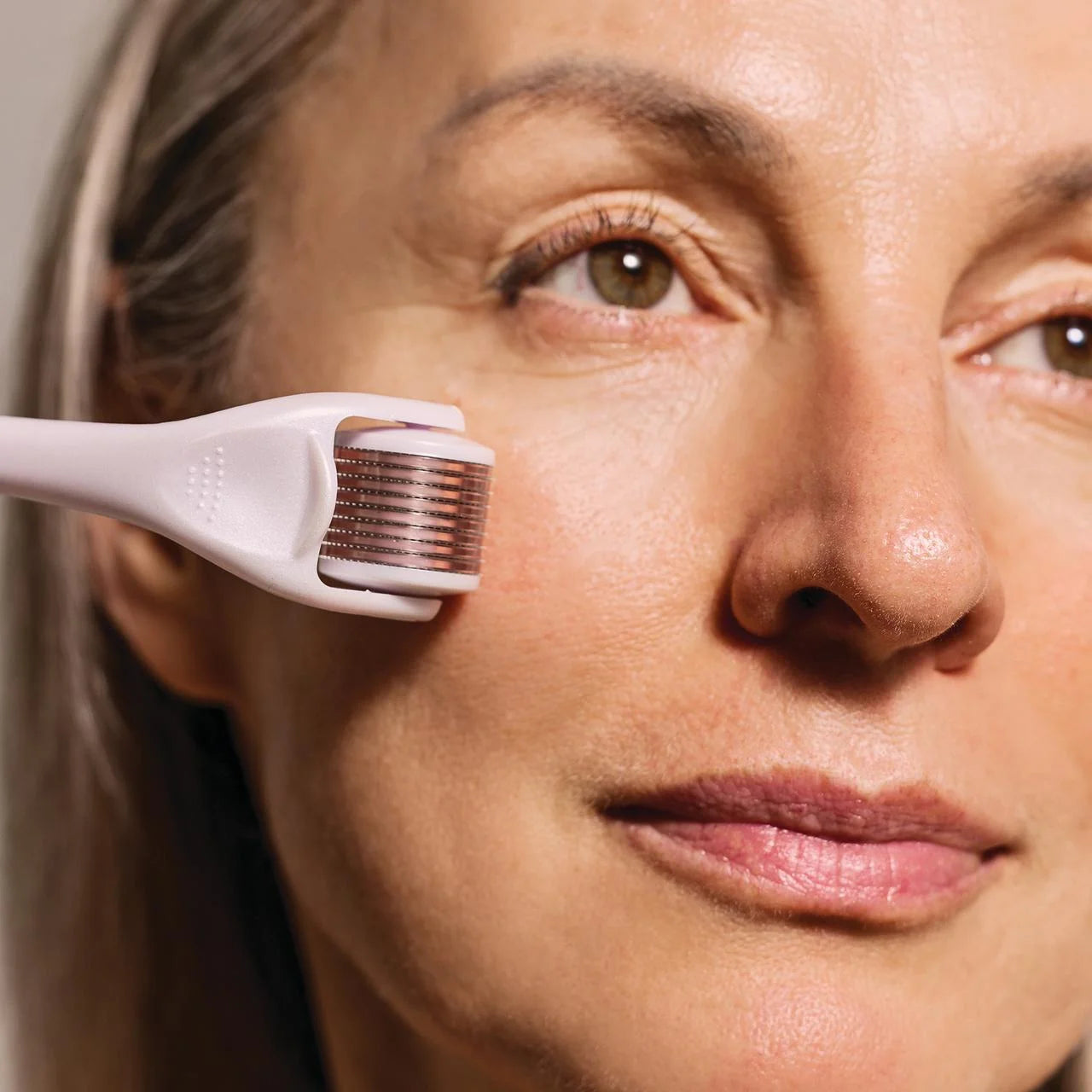 the Derma Roller | 540 Titanium Microneedle Facial Tool | for Smoother Skin