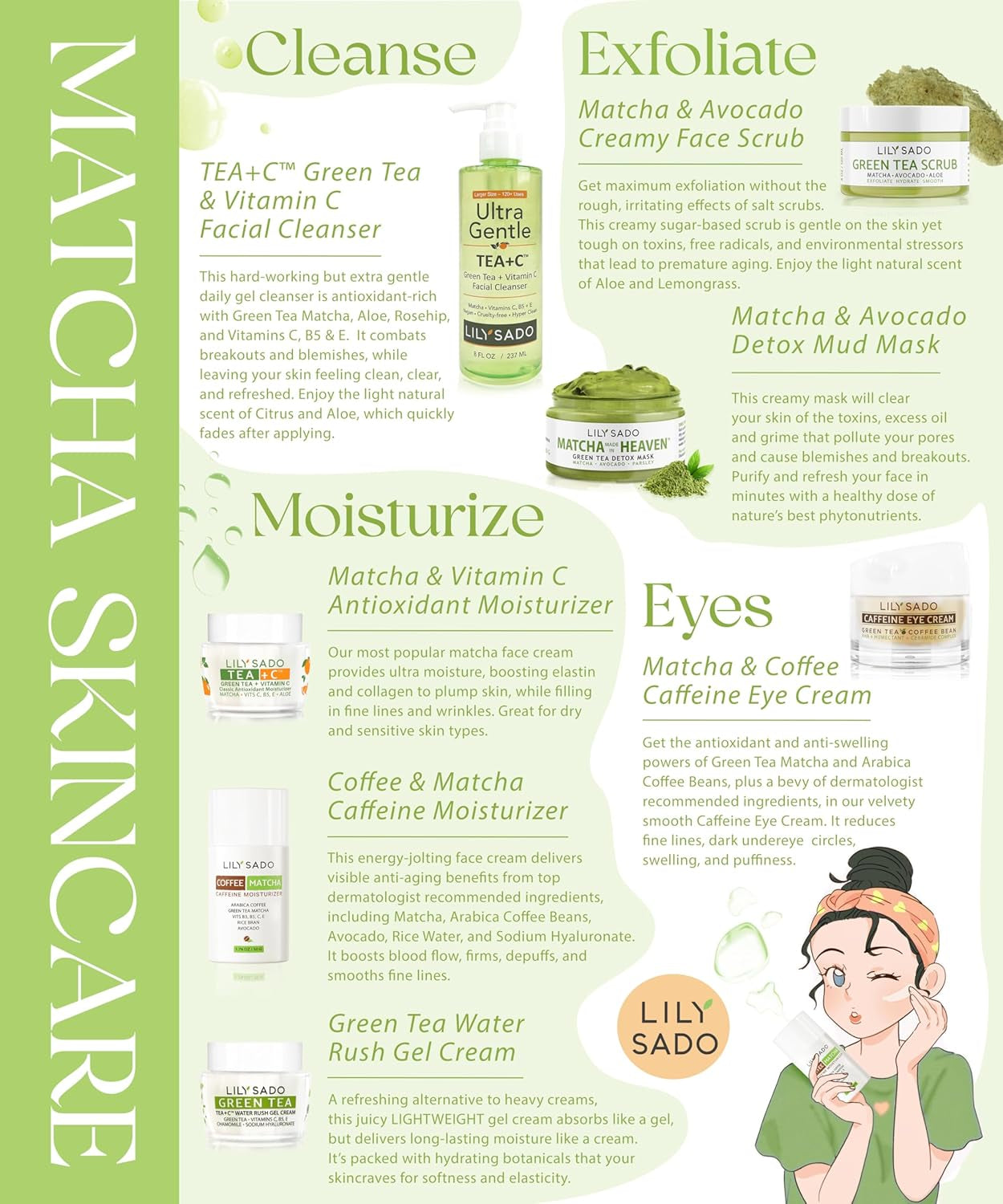 TEA+C™ Coffee & Matcha Caffeine EYE CREAM - Anti-Aging Vegan Natural Eye Repair Moisturizer Lotion W Arabica Coffee Beans + Green Tea - Prevents Undereye Wrinkles, Puffiness, Dark Circles
