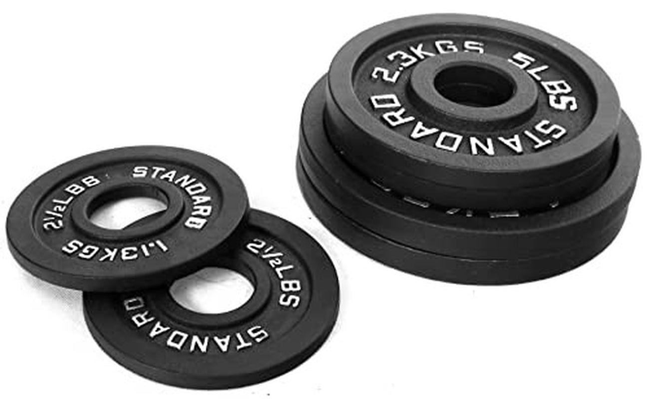Olympic 2-Inch Cast Iron Plate Weight Plate for Strength Training and Weightl...
