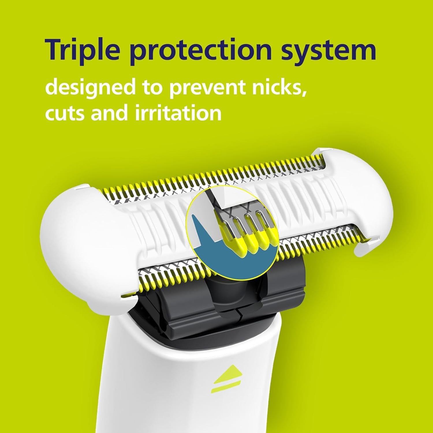 Oneblade Skin Protect Replacement Blade, for Oneblade Electric Shaver and Trimmer, Durable Stainless Steel, Trim and Shave with Extra Skin Protection, 2 Count, QP229/80