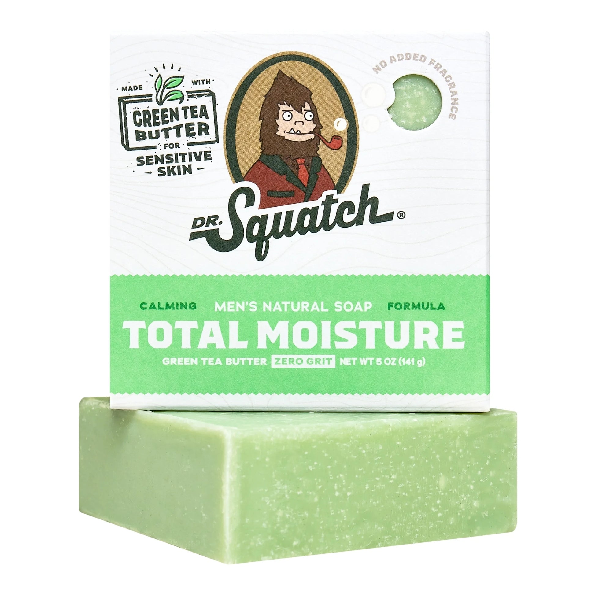 Green Tea Butter Total Moisture Natural Bar Soap for Men, 5 Oz