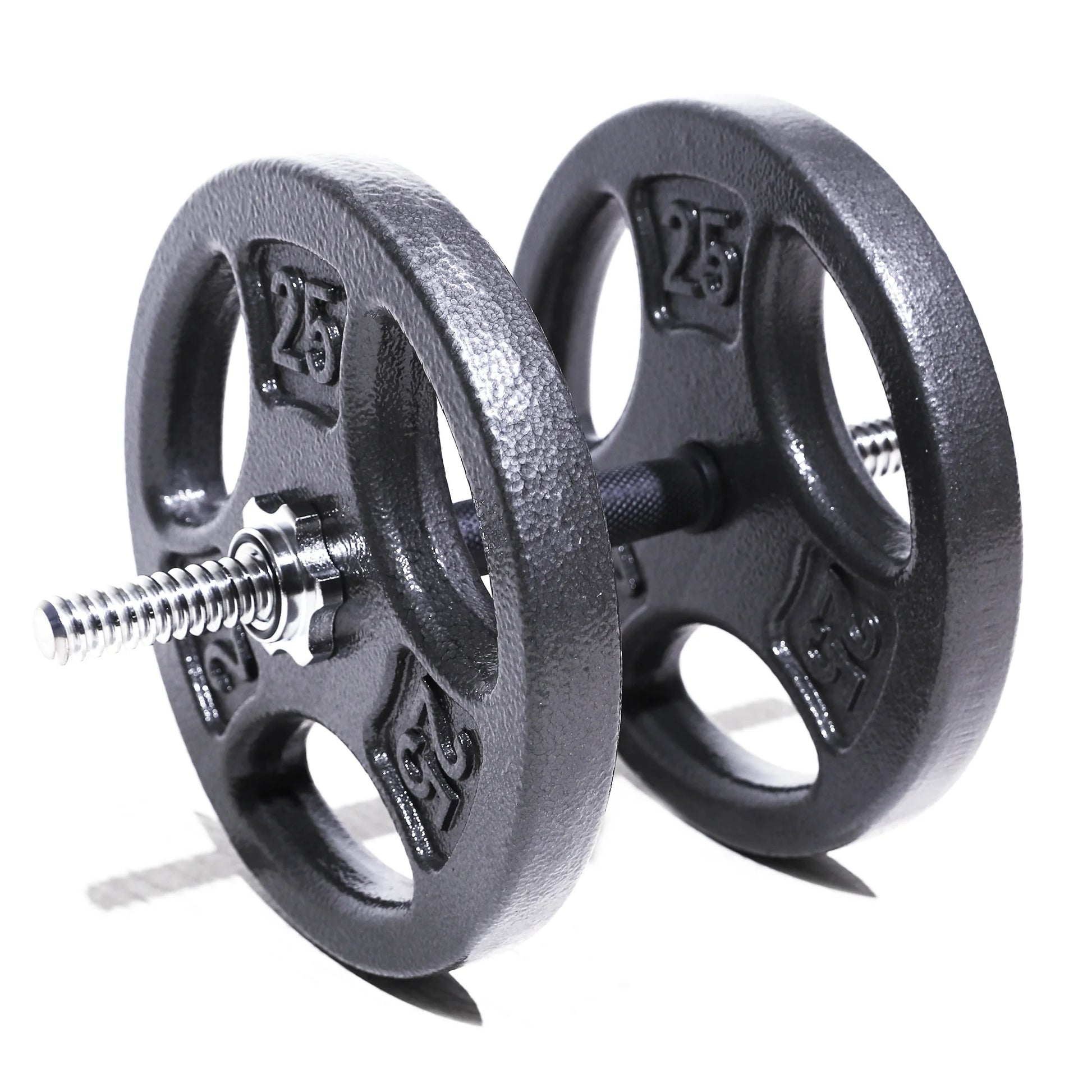 (3 Pack)  50LB Cast Iron Standard Weight Plate Set, 2X25Lb,1-Inch Holes Fit Standard Sized Bar